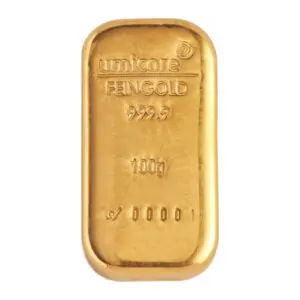 Umicore Gold Cast Bars 100 g