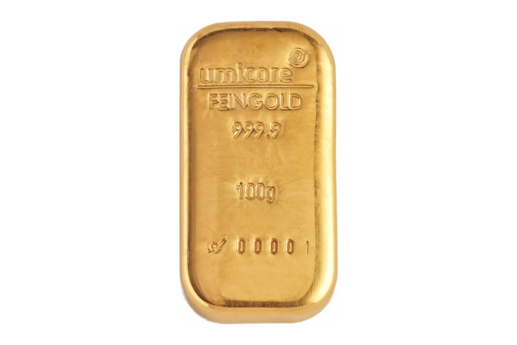 Umicore Gold Cast Bars