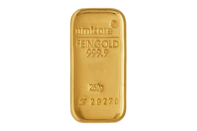 Umicore Gold Cast Bars 250 g