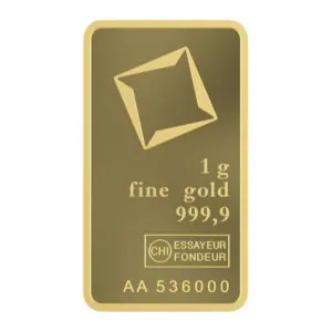 Valcambi Gold Minted Bars 1 g