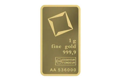 Valcambi Gold Minted Bars 1 g