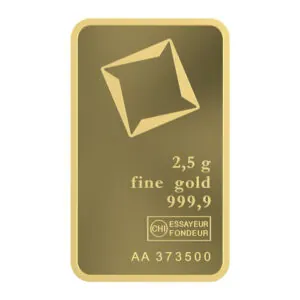 Valcambi Gold Minted Bars 2,5 g