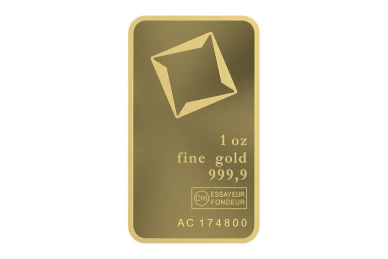 Valcambi Gold Minted Bars 1 oz