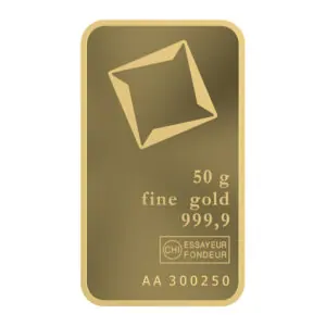 Valcambi Gold Minted Bars 50 g
