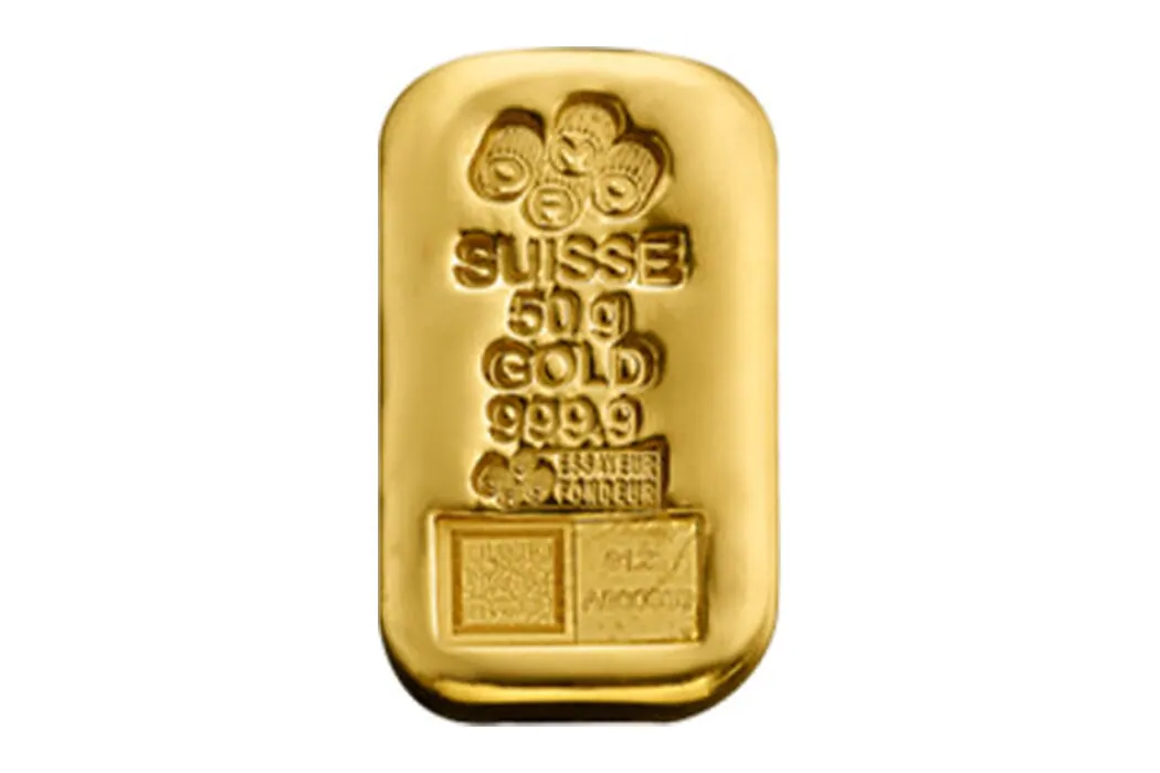 PAMP Suisse gegoten goudbaren