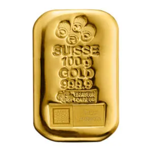 PAMP Suisse gegoten goudbaren 100 g