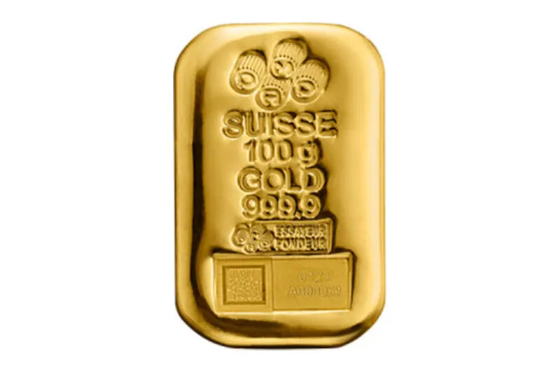 PAMP Suisse gegoten goudbaren 100 g