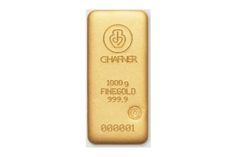 C. Hafner Gold Cast Bars 1 oz