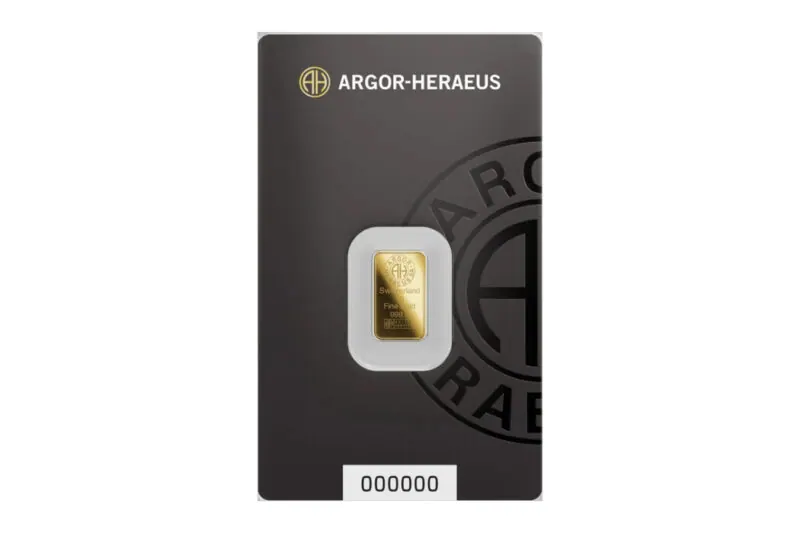 Argor-Heraeus Gold Minted Bars 1 g