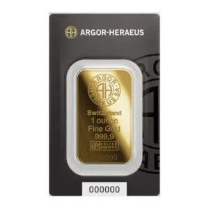 Argor-Heraeus Gold Minted Bars 1 oz