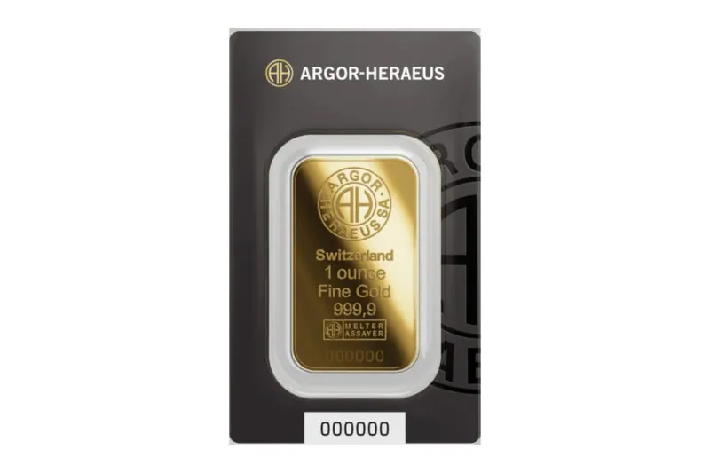 Argor-Heraeus Gold Minted Bars 1 oz