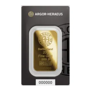 Argor-Heraeus Gold Minted Bars 20 g