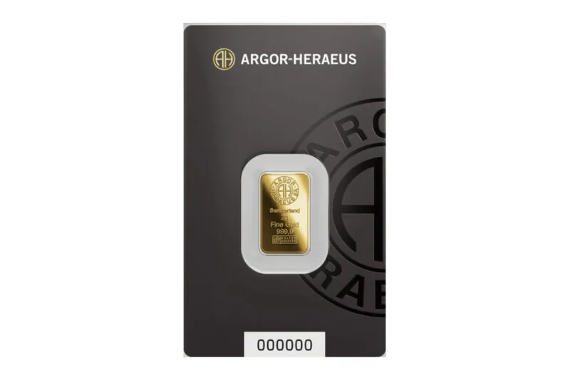 Argor-Heraeus Gold Minted Bars 2 g