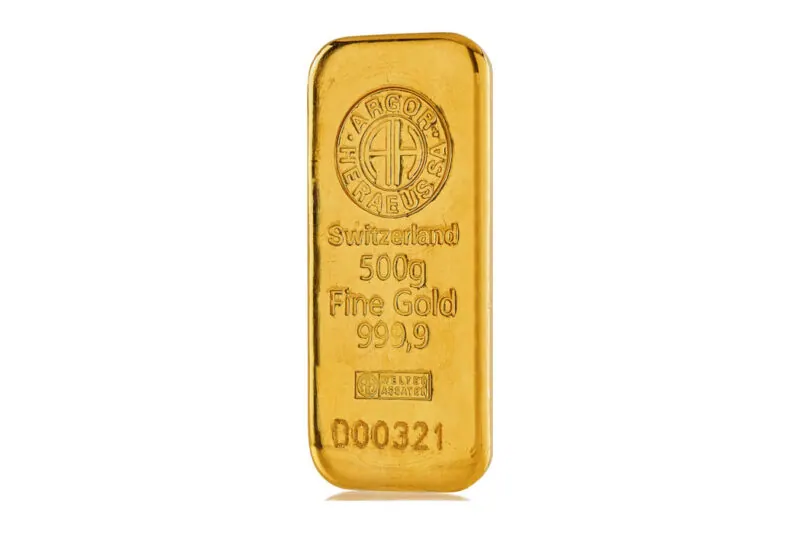 Argor-Heraeus Gold Cast Bars 500 g