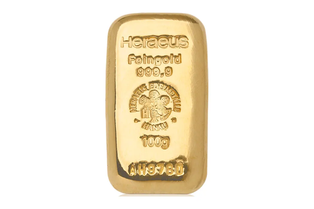 Heraeus gegoten goudbaren