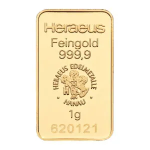 Heraeus geslagen goudbaren