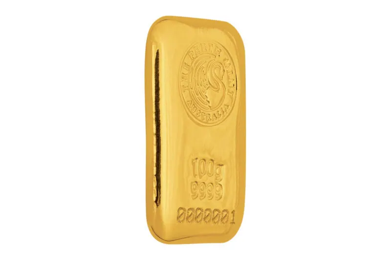 The Perth Mint Gold Cast Bars 100 g