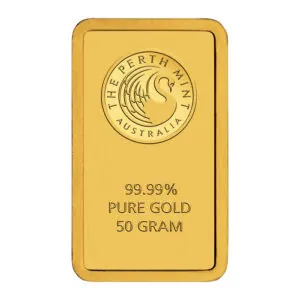 The Perth Mint Gold Minted Bars 50 g
